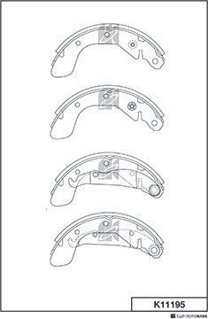 Тормозные колодки MK Kashiyama. Артикул K11195
