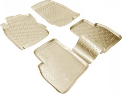 Коврики Норпласт для салона Nissan Note 2006-2013. БЕЖЕВЫЕ. Артикул NPL-Po-61-31Beige