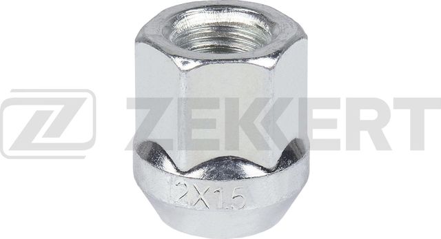Гайка колесная  конус  M12 x 1 5  L=23  ключ 19  Цинк Zekkert. Артикул BE-4325