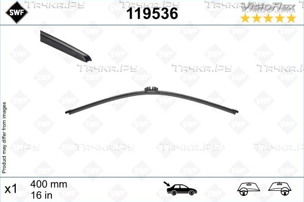 Щетка стеклоочистителя (дворник) SWF задняя для Citroen C5 I 2004-2008. Артикул 119536