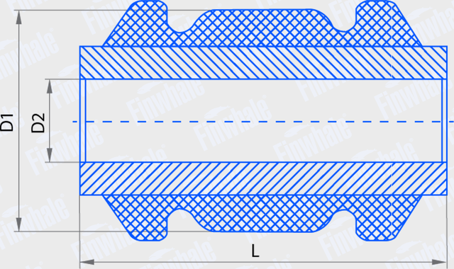 Сайлентблок переднего рычага подвески Finwhale. Артикул SB817