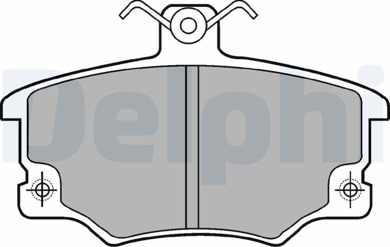 Тормозные колодки Delphi (Low-Metallic). Артикул LP459