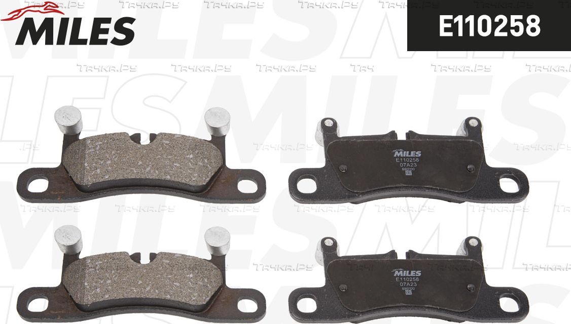 Тормозные колодки Miles (Semi-Metallic) задние для Porsche 911 VII (991) 2011-2026. Артикул E110258