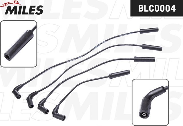 Высоковольтные провода (провода зажигания) (комплект) Miles для ЗАЗ Chance 2009-2014. Артикул BLC0004