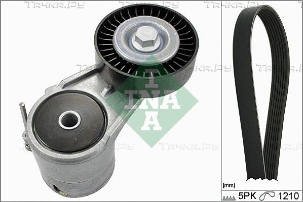 Приводной ремень поликлиновой с роликами (комплект) Ina для Opel Zafira A 1999-2005. Артикул 529 0008 10