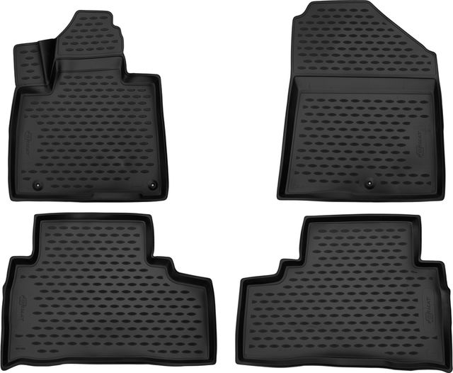 Коврики 3D Format c повышенной износостойкостью для салона Kia Sorento III Prime (7 мест) 2015-2026. Артикул FORMAT.CARKIA00001
