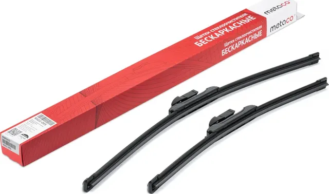 Щетки стеклоочистителя (к-кт) 530/400мм (Metaco). Артикул 9502005