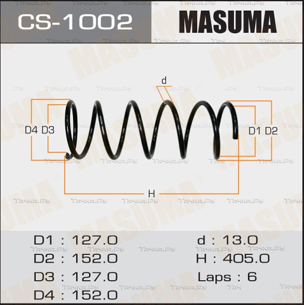 Пружина подвески Masuma. Артикул CS-1002