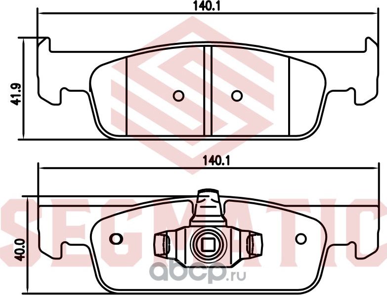 Колодка торм диск пер (Segmatic). Артикул SGBP2648