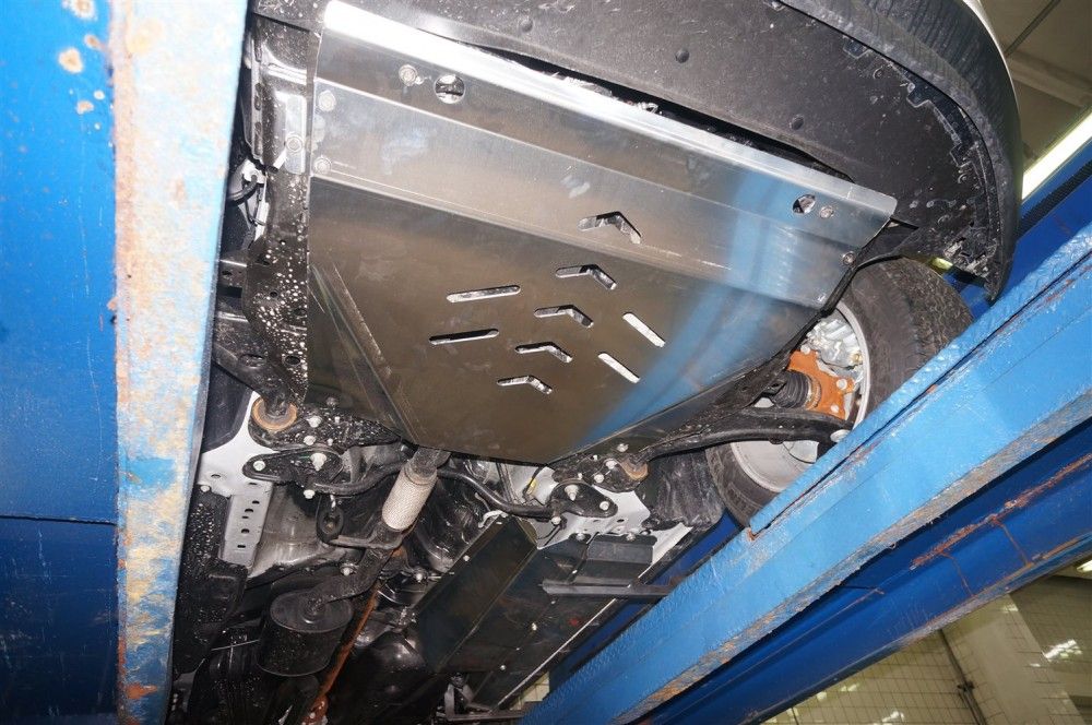 Защита алюминиевая АВС-Дизайн для днища, ДВС, АКПП Ford Edge 4WD 2014-2026. Артикул 08.14ABC