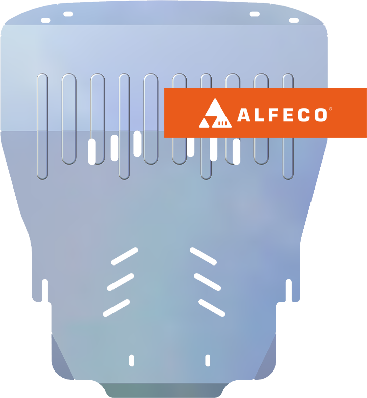 Защита алюминиевая Alfeco для картера и КПП Audi A6 C6 2005-2011. Артикул ALF.30.03 AL4