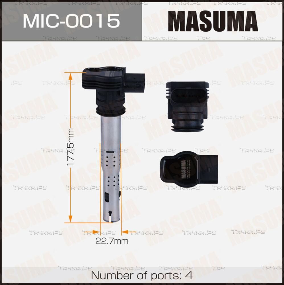 Катушка зажигания Masuma для Audi Q3 I (8U) 2011-2015. Артикул MIC-0015