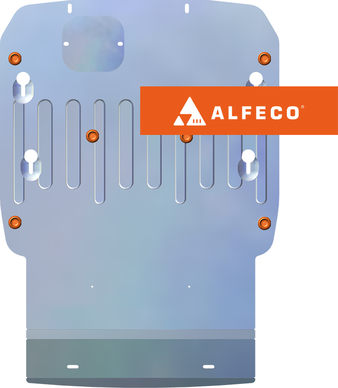 Защита алюминиевая "Alfeco" для картера и радиатора BMW X4 G02 2018-2026. Артикул ALF.34.23 AL4