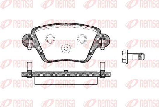 Тормозные колодки Remsa. Артикул 0777.10