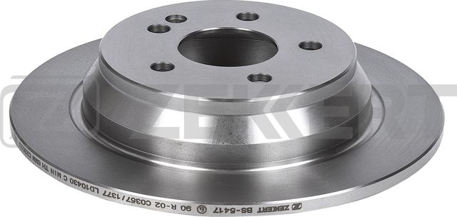 Тормозной диск Zekkert задний для Mercedes-Benz Viano I (W639) 2003-2014. Артикул BS-5417