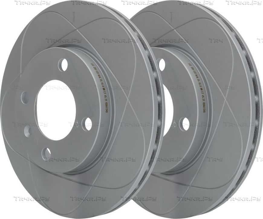 Тормозной диск ATE PowerDisc передний для Volkswagen Jetta I 1979-1983. Артикул 24.0320-0123.1