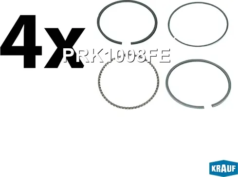 Кольца поршневые (Krauf). Артикул PRK1008FE