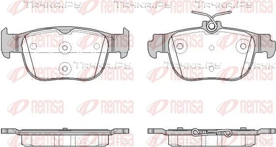 Тормозные колодки Remsa задние для Audi A3 IV (8Y) 2019-2026. Артикул 1897.00
