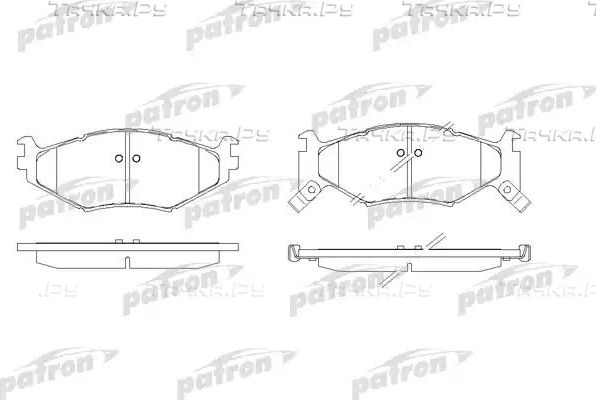 Тормозные колодки Patron передние для Chrysler Voyager II 1990-1995. Артикул PBP977