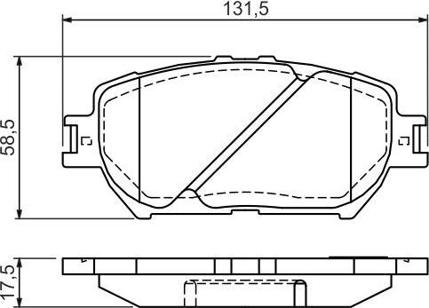 Тормозные колодки Bosch. Артикул 0 986 494 363