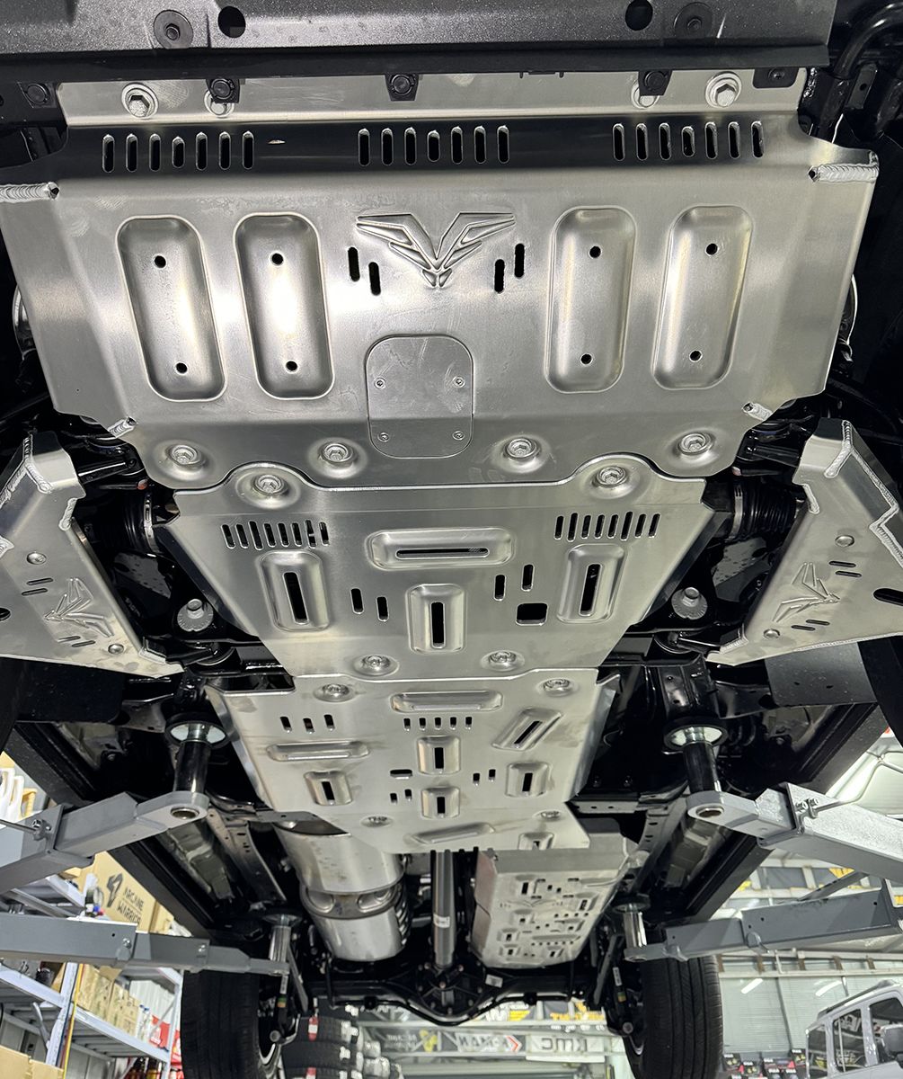 Защита алюминевая Falcon для радиатора, картера, РК, КПП Haval H9 II 2024-2026. Артикул 8119224384