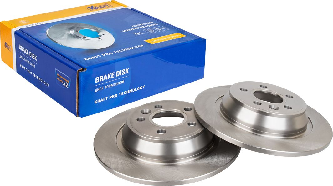 Диск тормозной задний (Kraft). Артикул KT016081
