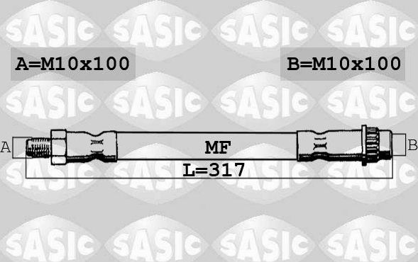 Тормозной шланг Sasic. Артикул SBH4094