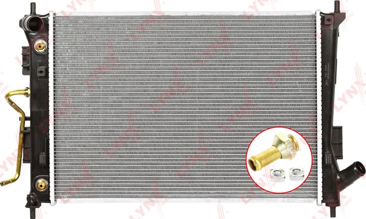 Радиатор охлаждения двигателя LYNXauto. Артикул RB-2975