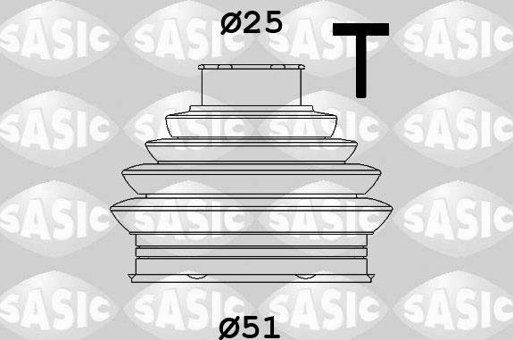 Пыльник ШРУСа наружный Sasic задний для SEAT Tarraco I 2018-2026. Артикул 1906103