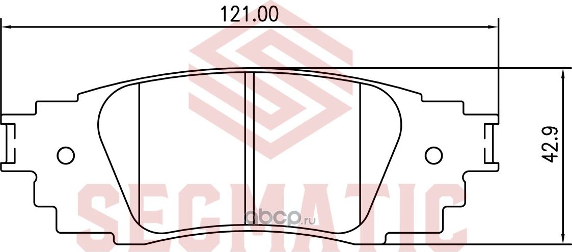 Колодка торм диск зад (Segmatic) Segmatic. Артикул SGBP2660
