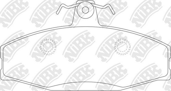 Тормозные колодки NiBK. Артикул PN0134