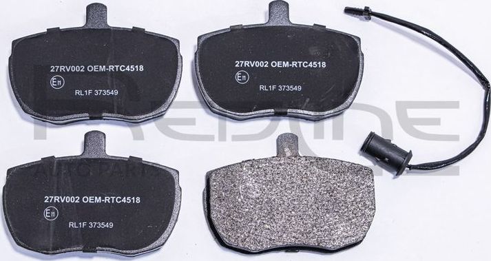 Тормозные колодки RED Line. Артикул 27RV002