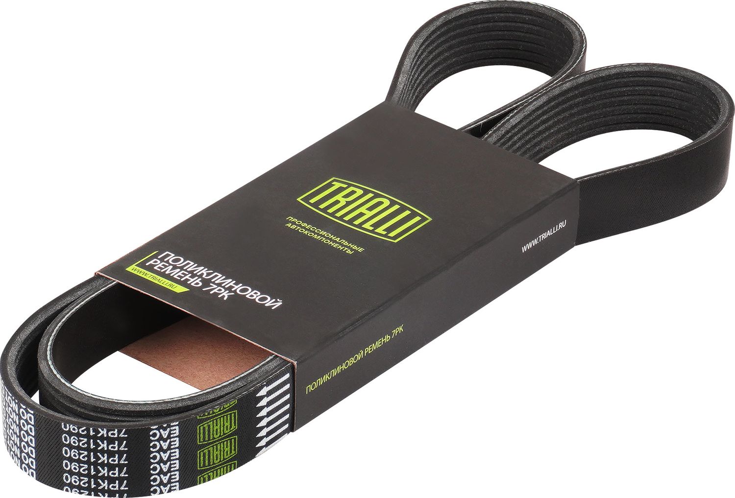 Приводной ремень поликлиновой Trialli (EPDM (Этилен-пропиленовый каучук)). Артикул 7PK1290