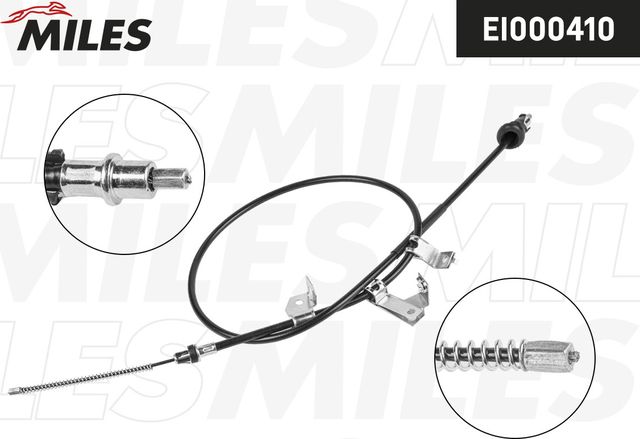 Трос ручника (тросик ручного тормоза) Miles задний левый для Smart Forfour I ((W454) 2004-2006. Артикул EI000410