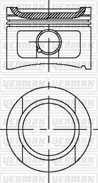 Поршень Yenmak для Audi Cabriolet 1992-2000. Артикул 31-03294-000