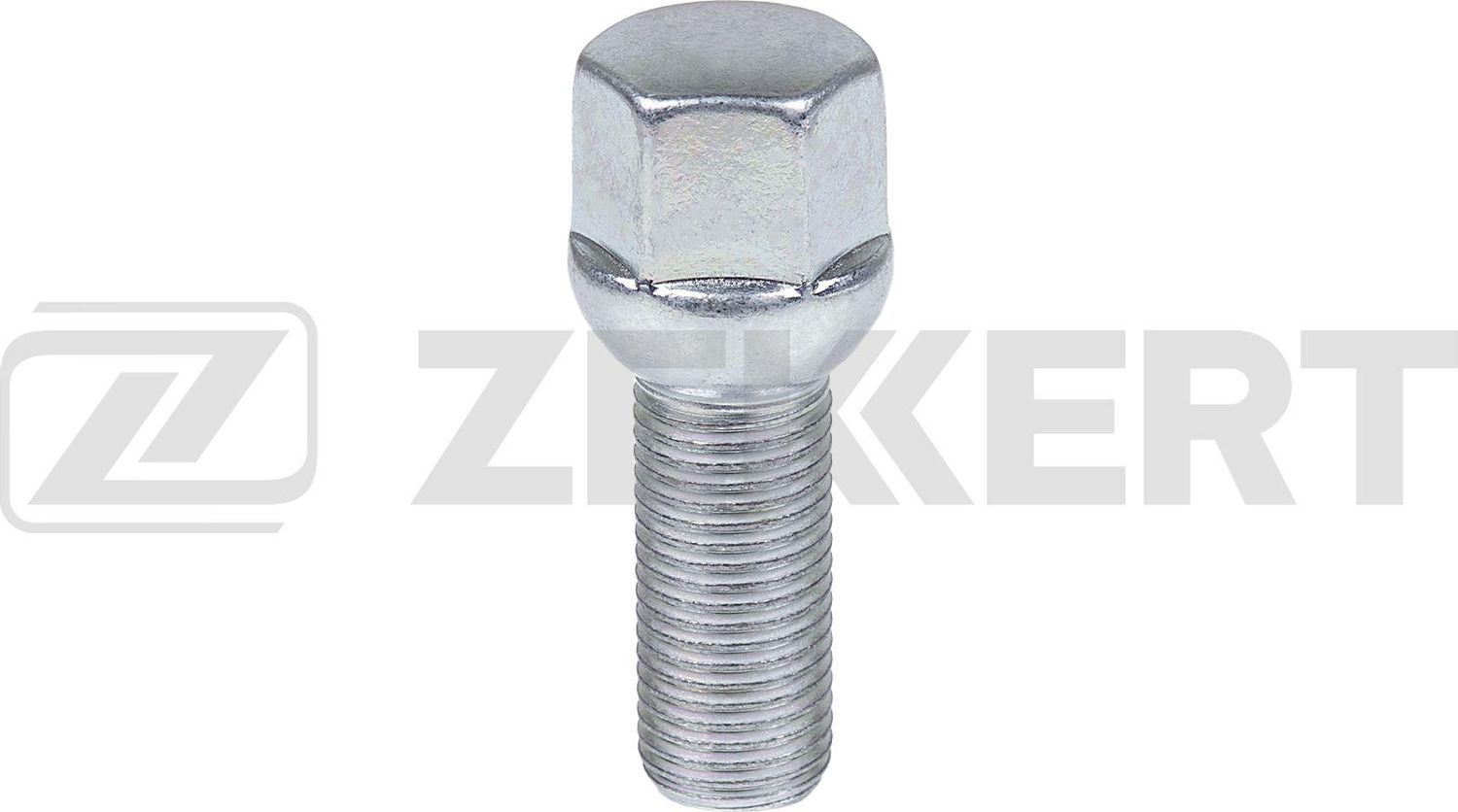 Болт колесный  сфера  M14 x 1 5  длина резьбы 32  ключ 19  Цинк Zekkert. Артикул BE-4145