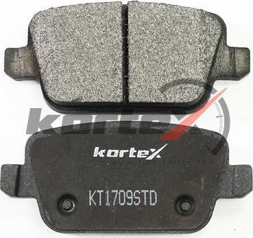 Колодки тормозные задние (Kortex). Артикул KT1709STD