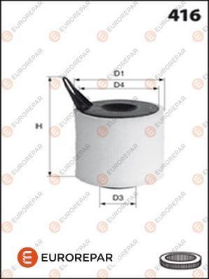 Воздушный фильтр Eurorepar для BMW 1 I (E81/E82/E87/E88) 2004-2012. Артикул 1613722780