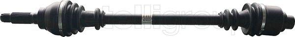 Полуось (привод в сборе, приводной вал) Metelli передняя для Renault Master I 1980-1998. Артикул 17-0111