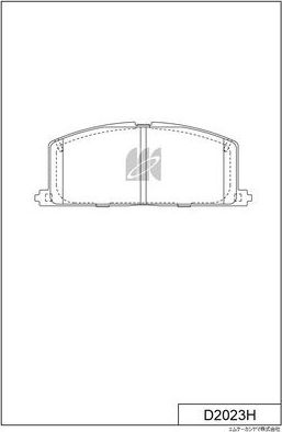 Тормозные колодки MK Kashiyama. Артикул D2023H