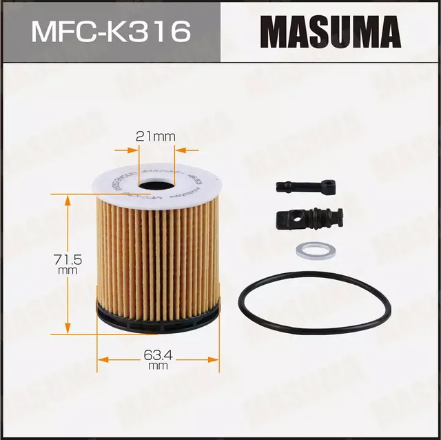 Масляный фильтр OE0152 MASUMA вставка Masuma. Артикул MFCK316