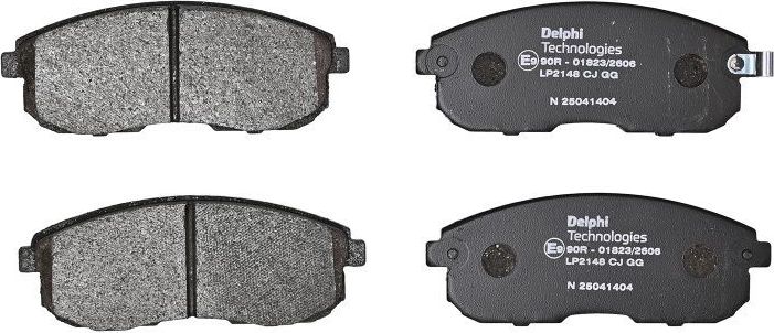 Тормозные колодки Delphi (Low-Metallic). Артикул LP2146