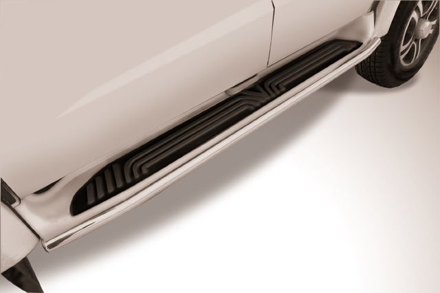 Пороги Slitkoff d42 для УАЗ Pickup I рестайлинг 2014-2026. Артикул UPpic14-005