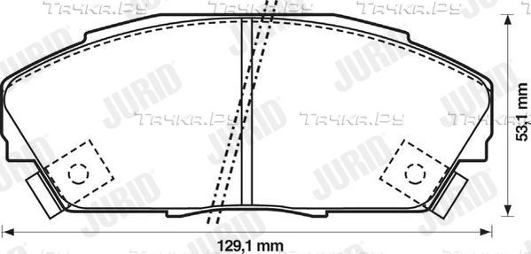 Тормозные колодки Jurid. Артикул 572309J