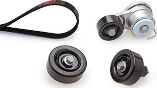 Приводной ремень поликлиновой с роликами (комплект) Gates Micro-V® для Kia Sorento II 2010-2011. Артикул K046PK2413