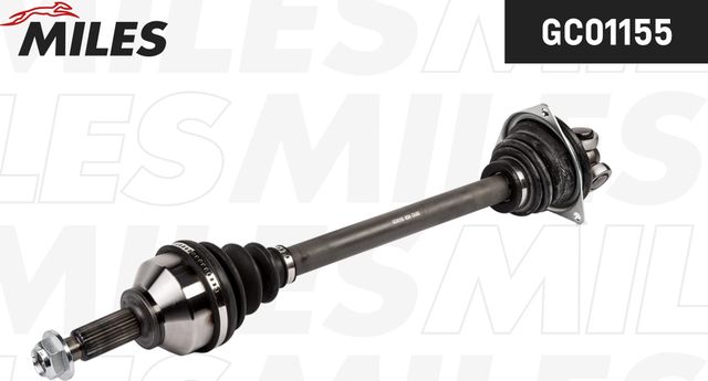 Полуось (привод в сборе, приводной вал) Miles левая для Opel Vivaro A 2001-2014. Артикул GC01155