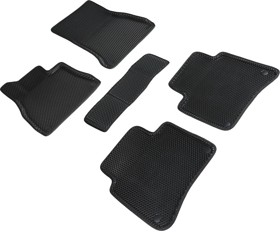 Коврики Seintex 3D EVA ромб для салона Mercedes-Benz S-Класс W222 длинная база 2013-2026 ЧЕРНЫЕ. Артикул 95392