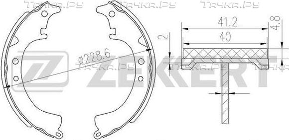 Тормозные колодки Zekkert. Артикул BK-4122