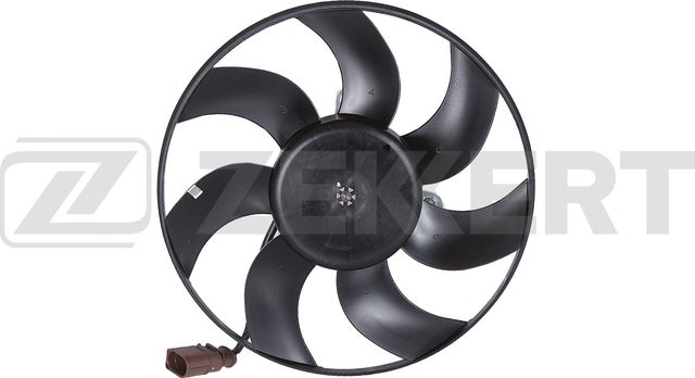 Вентилятор радиатора двигателя Zekkert правый для Audi A1 I (8X) 2015-2018. Артикул MK-7066