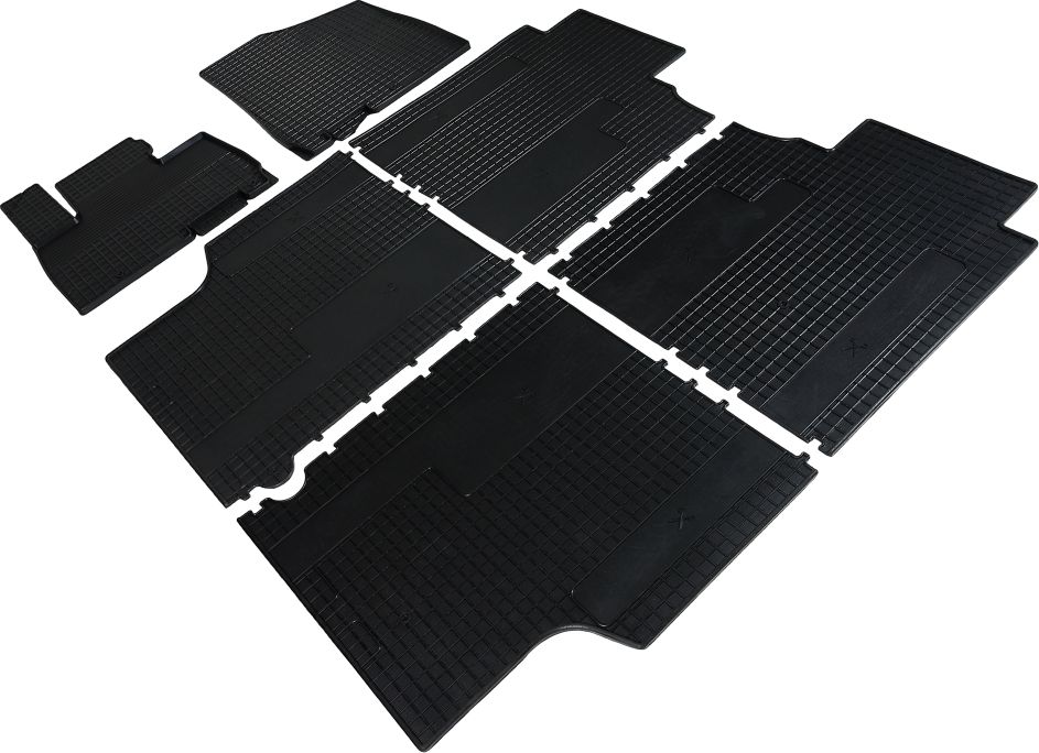 Коврики резиновые Seintex с узором сетка для салона Kia Carnival IV P 2020-2026. Артикул 96372